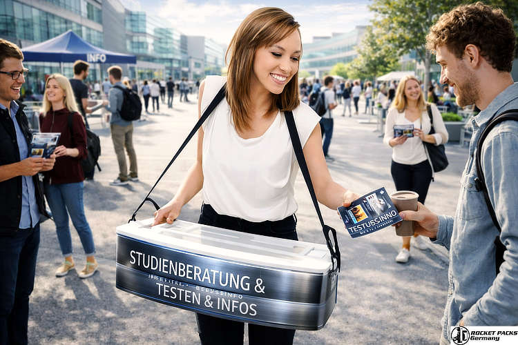 Effizienter Bierverkauf in der Fankurve. Die robuste Bauweise hält mechanischen Belastungen in engen Zuschauerrängen stand.