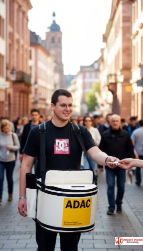 Sampling Bauchladen als Bestandteil einer Cross Promotion und Store-Konzeption beim Kulturfest in Stuttgart, mit ansprechender Produktpräsentation und aktiver Kundeninteraktion.