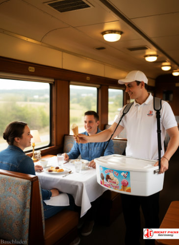Getränke Bauchladen in der Messehalle Frankfurt Markengetränke & Kostproben