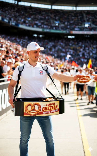 Getränke Bauchladen auf dem Hafenfest in Hamburg Fruchtgetränke & Säfte