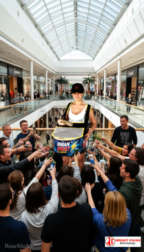 Getränke-Bauchladen auf Regensburger Stadtfest – Drinkpromotion und Livekommunikation.