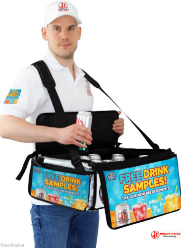 Mobile bauchladen Catering Studio mit oder ohne Deckel verwendbar. Melitta Café Harmonie Mild, Kaffeegenuss Eging am See, Pullman City.