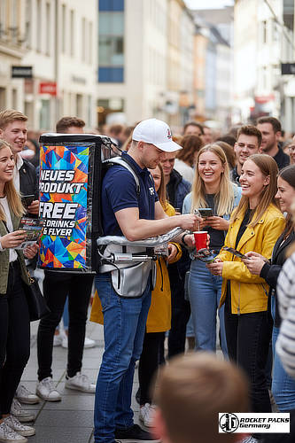Werbemaßnahme mit direktem Feedback. Man sieht sofort, was der Kunde denkt. Ein Bauchladen ist kein bloßes Tablett, sondern ein Werkzeug zur Shopper-Aktivierung.