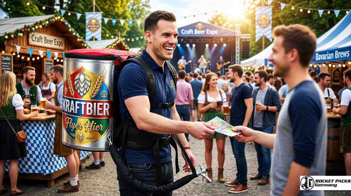 Professionelle Onboard-Ausstattung für den mobilen Direktverkauf in München; Steigerung der Kaufimpulse durch attraktive Bauchladen Wareninszenierung.