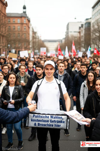 Effiziente Produktprobe-Aktion mit Bauchladen auf der Herbstmesse Basel, unter Einbindung von Cross Promotion und On Pack Promotion.