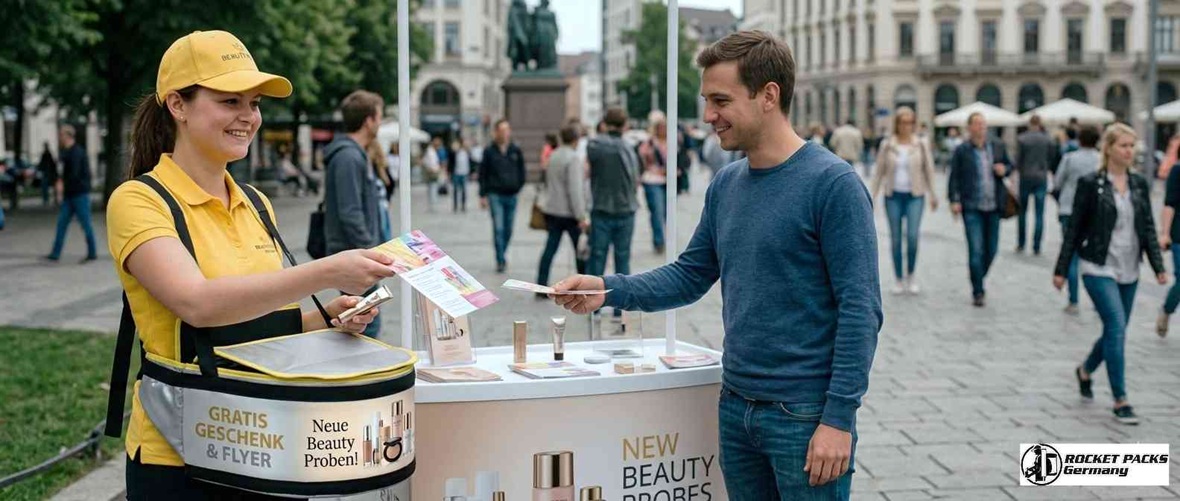 Exklusives Promotion-Tablett für Verkostungs-Maßnahmen und Markenbotschafter auf der Messe Frankfurt zur Shopper-Aktivierung.