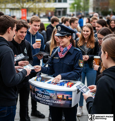 Werkzeug für professionelle Messe Basel Verkostungen. Die offene Auslage sorgt für eine optimale Produktpräsentation und sofortigen Zugriff.