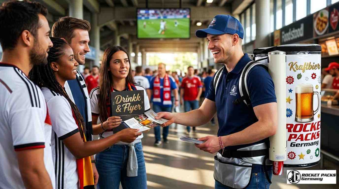 Robuste Trageplattform für Promotion-Großabnehmer in Wien; XL-Lösung für schwere Lasten und maximale Markenbotschaft am Point of Sale.