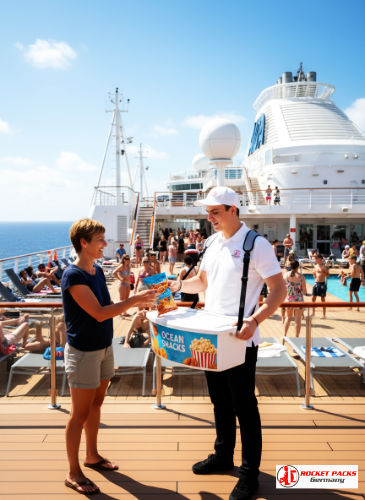 Sampling mit Rocketpacks Eiscreme Bauchladen bei den Festspielen Luzern, integraler Bestandteil eines nachhaltigen Live-Eventkonzepts.