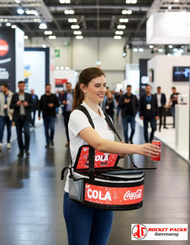 Einsatz eines flexiblen rocketpacks getränke bauchladen beim Hafenfest Flensburg, mit besonderem Fokus auf Erlebnisorientiertes Marketing und Kundenemotion.
