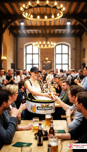 Beer To Go﻿ Sampling mit rocketpacks﻿ Bauchladen beim Hafengeburtstag Hamburg, verbunden mit innovativem Point of Sale und aktivierender Probetest Aktion.
