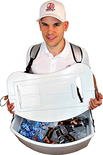 Mobile Verkaufs Team für Cremissimo laktosefrei Bourbon Vanille Eis, Geschmackserlebnis Markenauftritt in Heidelberg & Schloss Heidelberg .Kühlbauch-Laden für Penny / Rios. Gendarmenmarkt Sommerveranstaltung.