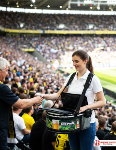 Veranstaltungsservize Bauchladen-Promotion bei Kunstmarkt Wien, Fokus auf Visual Merchandising und Markenbotschaft in einem ansprechenden Shoppingkonzept.