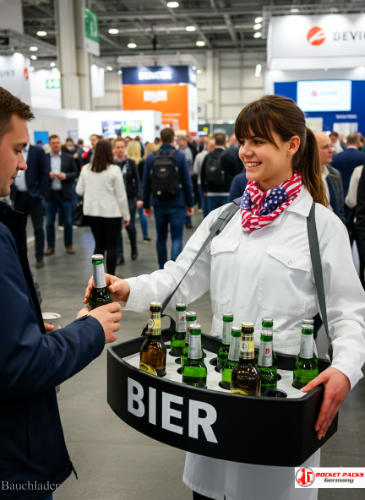 Sampling mit Verkaufsincentives und Direktverkauf an einem rocketpacks Bauchladen bei Pride Parade München, unterstützt durch interaktive Shopper Erlebnisse und Markenauftritt.