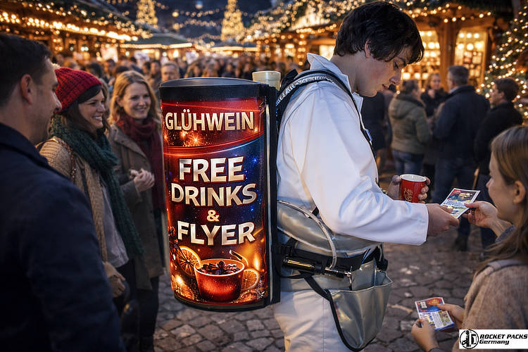 Kältegeprüfte Materialien für den Wintereinsatz. Gurte und Gehäuse bleiben auch bei Minusgraden flexibel. Ein zuverlässiger Partner für jeden Weihnachtsmarkt-Stand.